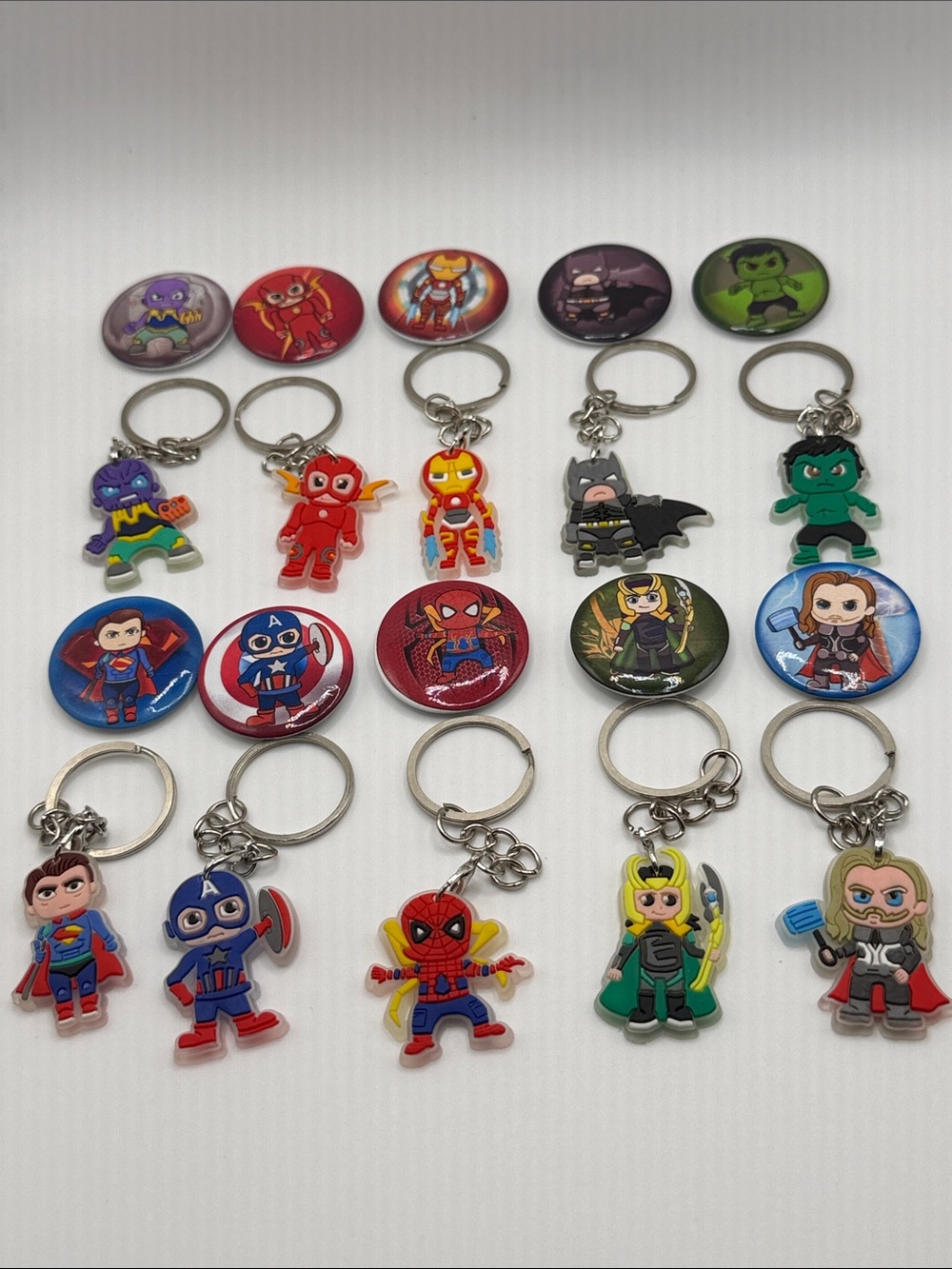 Marvel Keychains and Pins
